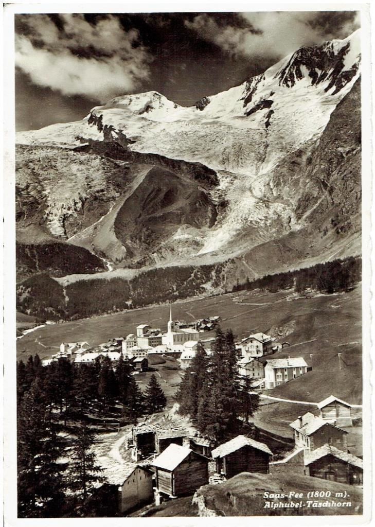 Cartoline postali: Saas-Fee – Usato da Flims - Dorf venduto da Stagediver