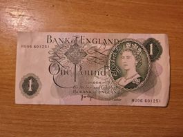 Bank of England 1 Pfund Note