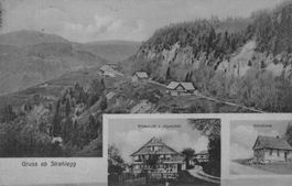 Strahllegg Wirtschaft Alpenröösli Schulhaus, 1911