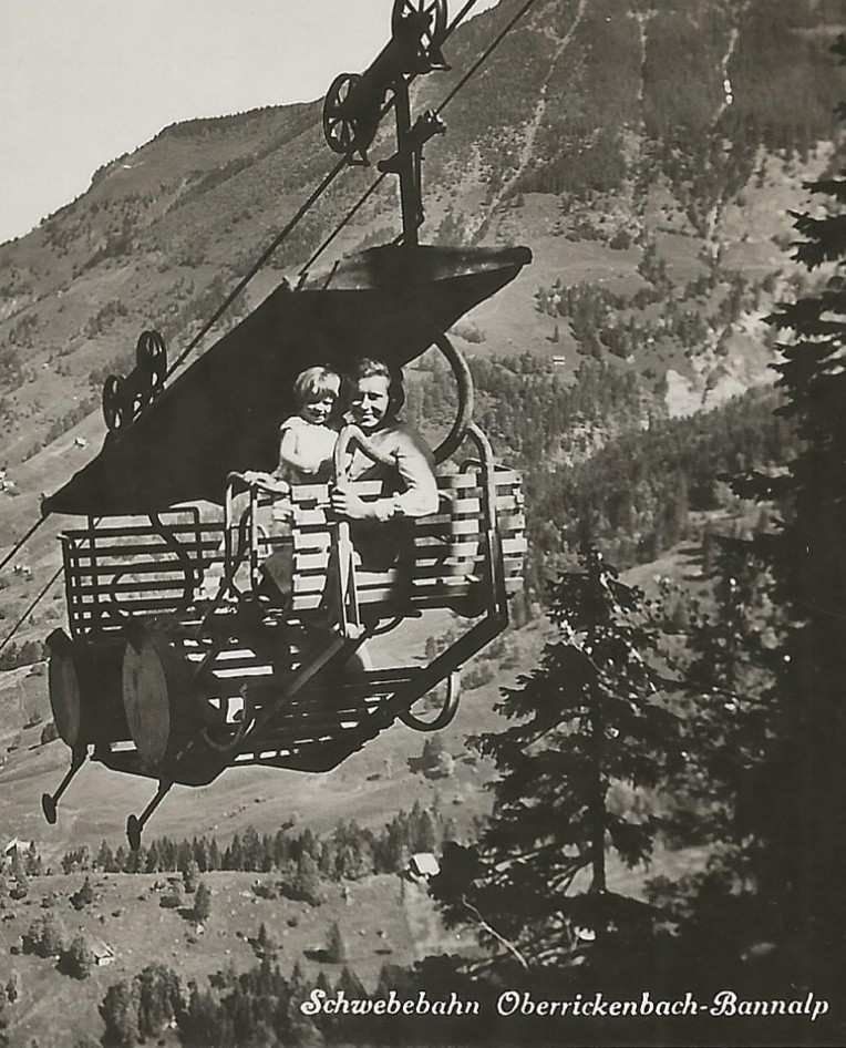 Cartoline postali: Oberrickenbach NW Oldtimer Luftseilbahn Bannalp Wassertank – Nuovo (secondo la descrizione) da Ennetmoos venduto da Ambuman
