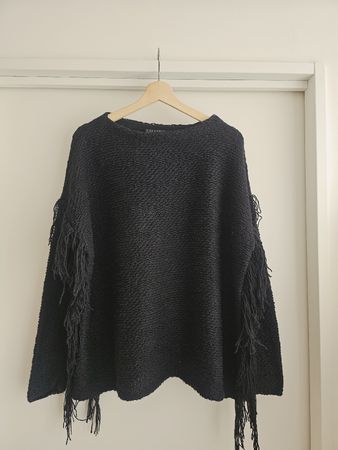 Ralph Lauren Boho Black Sweater in size L