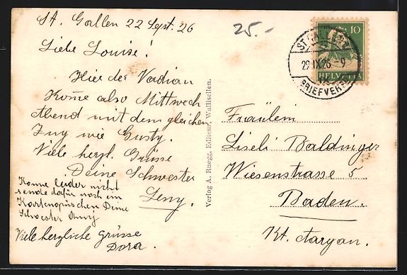 Cartes postales: St. Gallen, Marktplatz mit Geschäften u – D'occasion à Berlin par bartko-reher 1