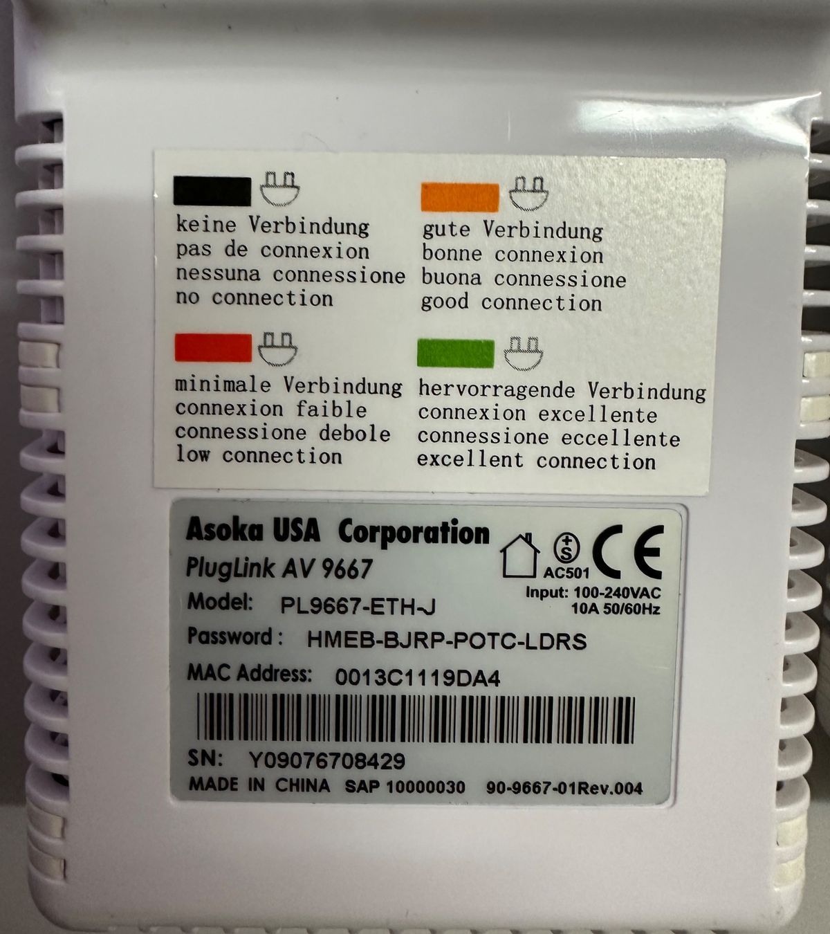 Spine: Paire de Asoka Pluglink AV 9667 Swisscom – Nuovo (secondo la descrizione) da fribourg venduto da gatoa 1