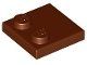Lego Reddish Brown Tile, Modified 2 x 2 6 Stück
