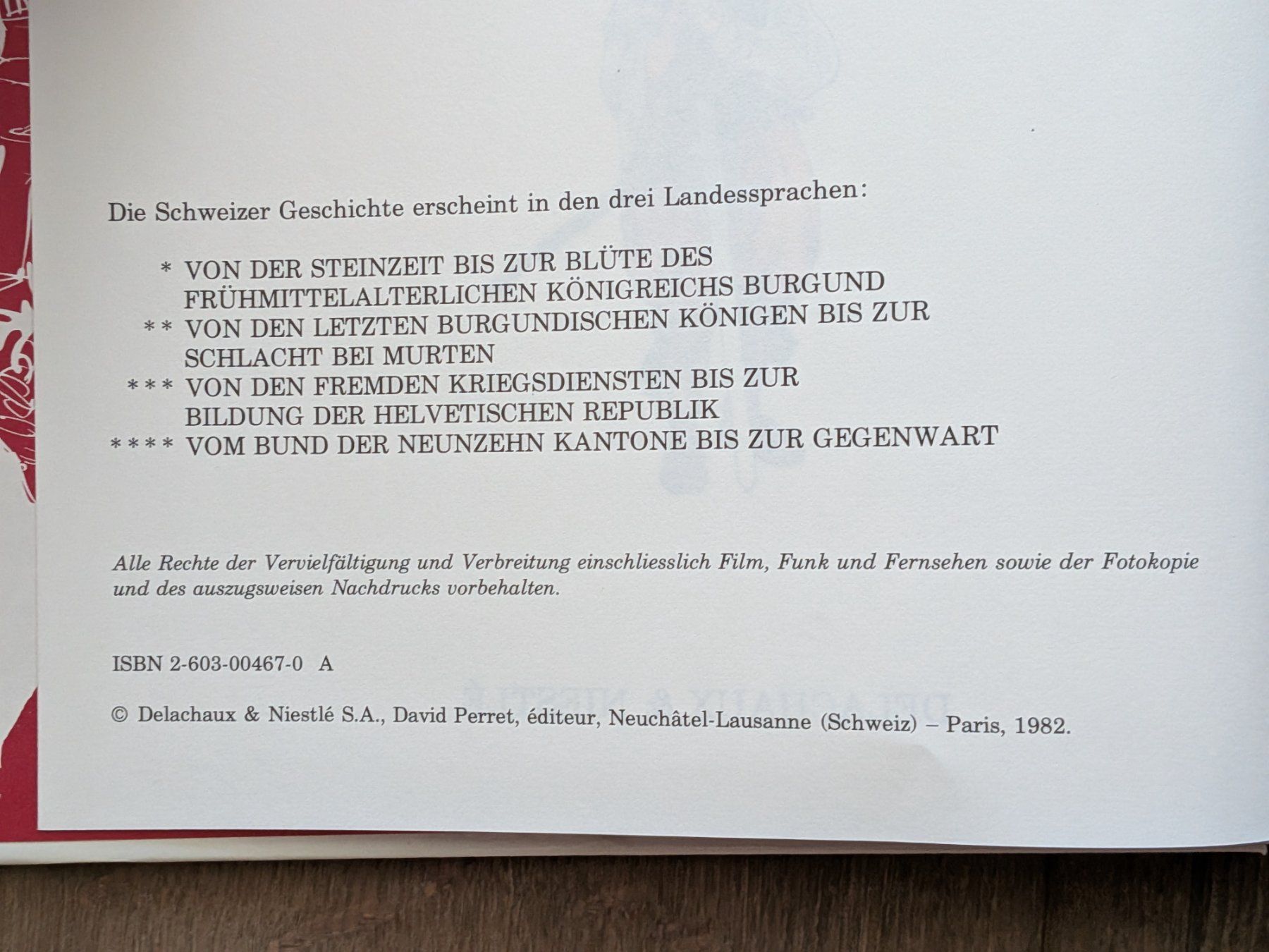 BD: Die Schweizer Geschichte in farbigen Bildern erzählt Bd. 1-4 – D'occasion à Port par gecotom 7