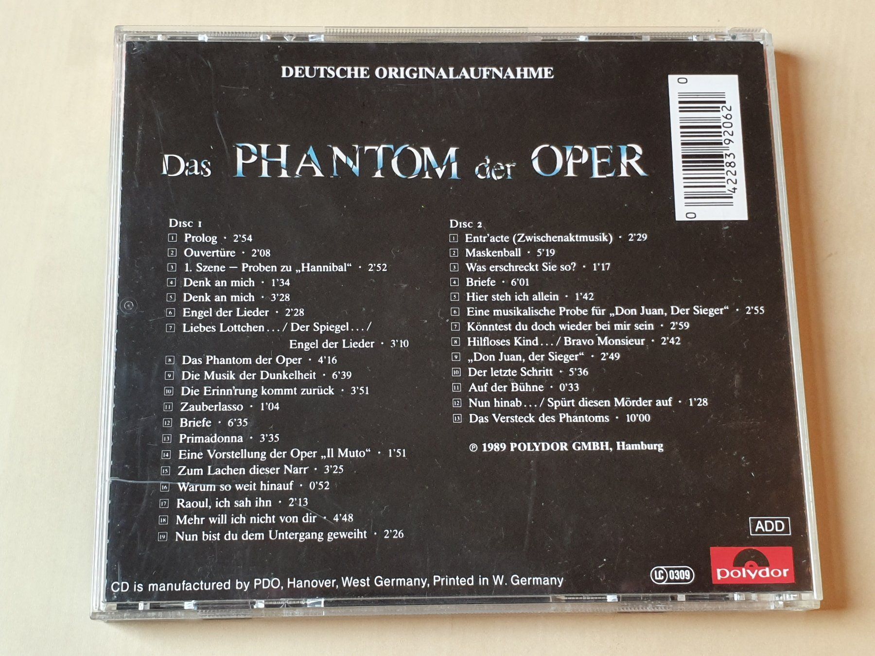 CD: Das Phantom der Oper – Usato da Stansstad venduto da collectorsshop 1