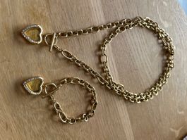 Guess Set Armband und Kette Gold