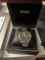 Herrenuhr Hugo Boss Chronograph silber neuwertig
