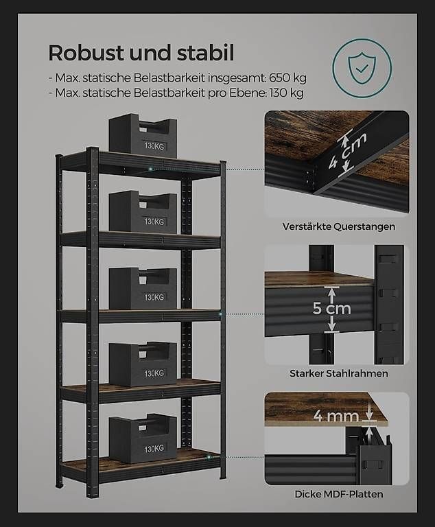 Scaffali: Regal Songmics – Nuovo e nell'imballaggio originale da Lenzburg venduto da Tolony 1