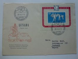 LUNABA 1951 ++ W32 Block auf FDC-Brief - 29.11.1951