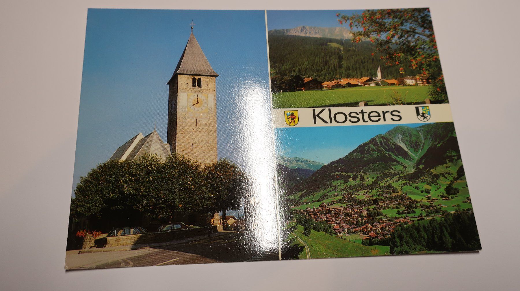 Cartoline postali: Klosters  Blick gegen Gotschnagrat – Usato da Cormoret venduto da Pascalll2001 1
