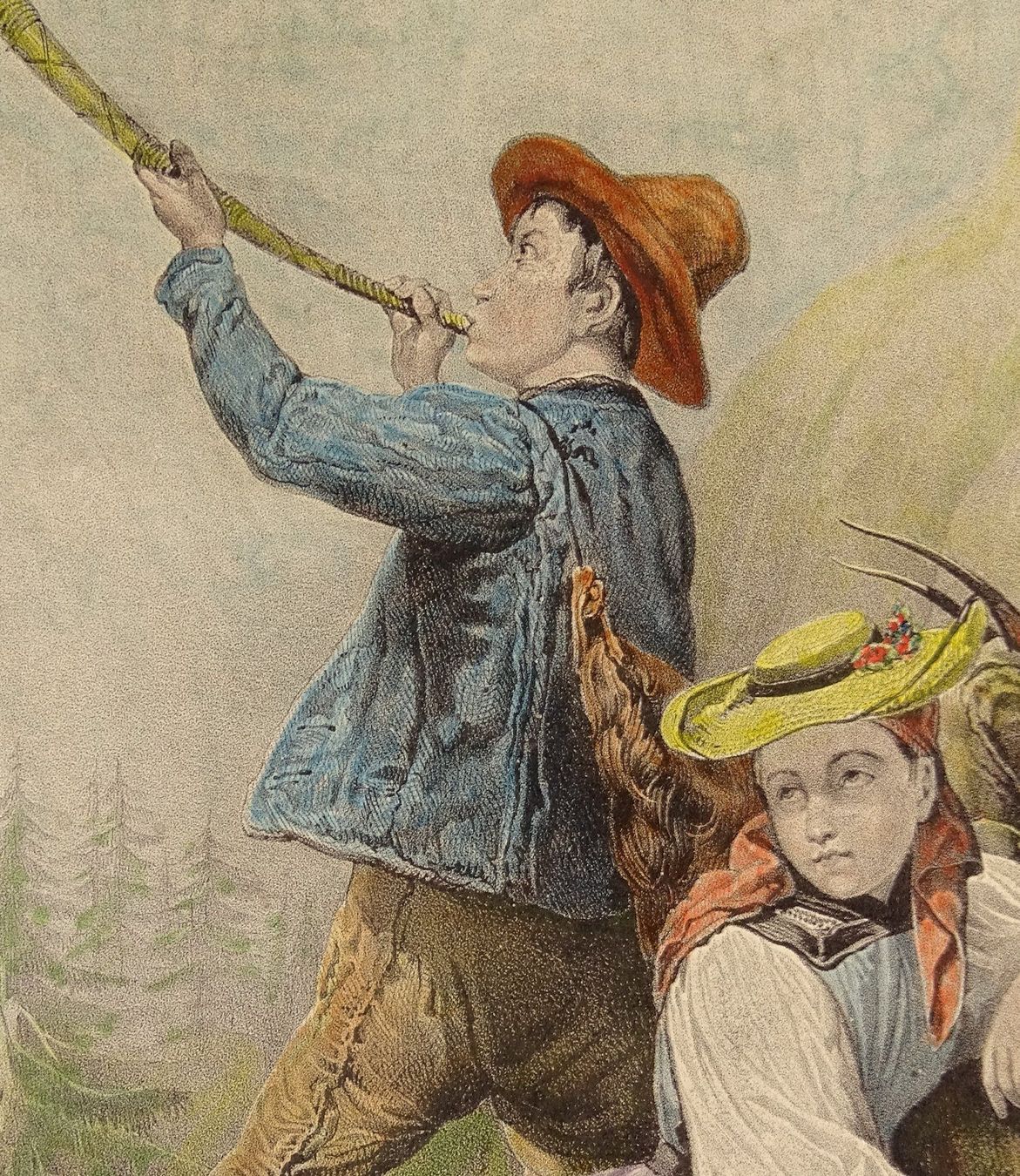 Incisioni: MEIRINGEN ZIEGENHIRTE, LITHOGRAPHIE – Usato da Grüningen venduto da Kartensammler 3
