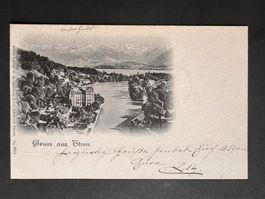 Postkarte Gruss aus Thun 1900  (P166)