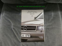 Mercedes-Benz S-Klasse Coupé SEC (C126) 1985/08 Prospekt d