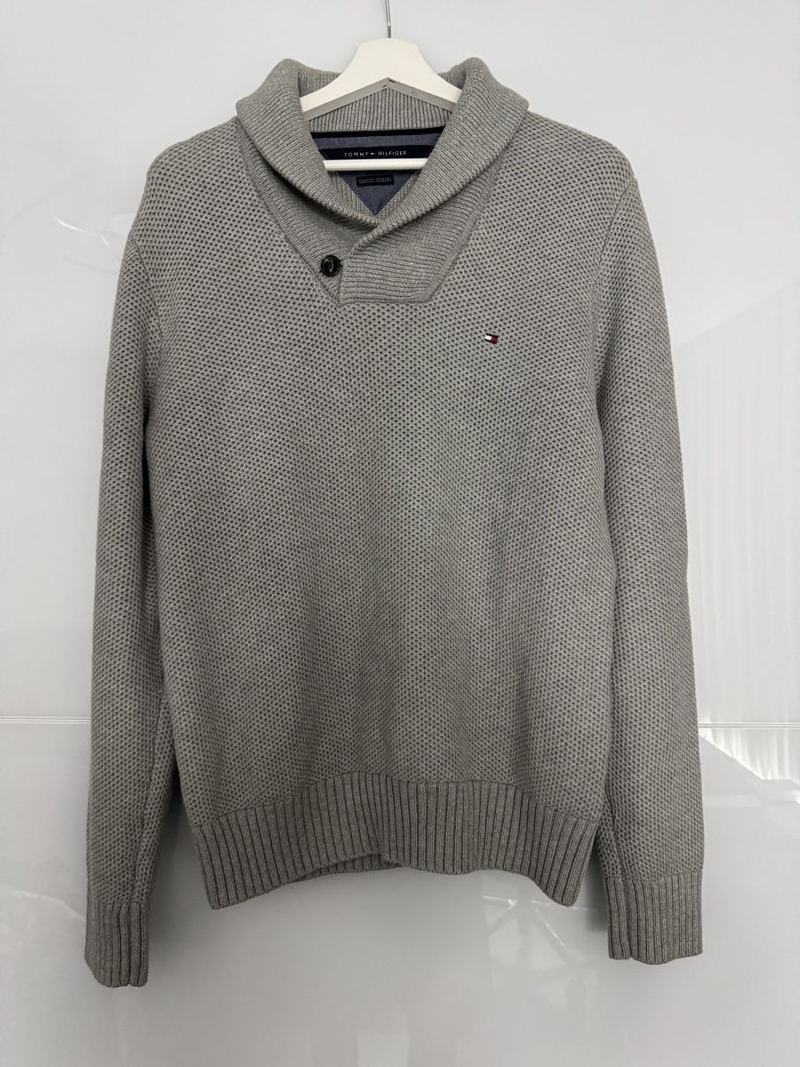 Tommy Hilfiger Maglioni & Felpe: Tommy Hilfiger Strickpullover Gr. M in grau – Usato da Grenchen venduto da servet.t