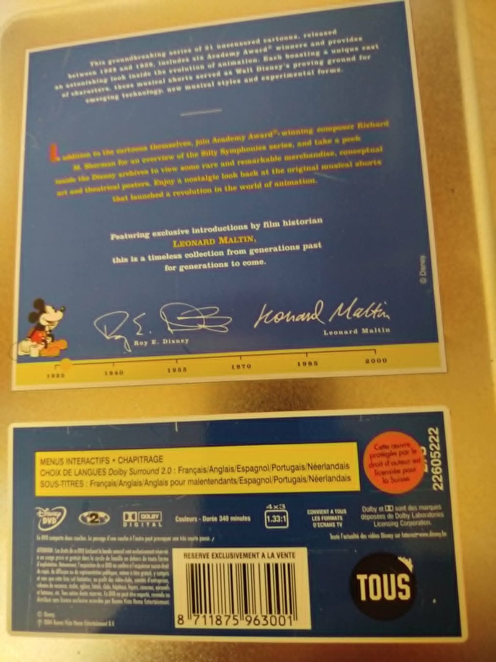 Tous les DVDs: Dvd  Walt Disney : Silly Symphonies – D'occasion à La Chaux-de-Fonds par Emmaus2300CDF 2
