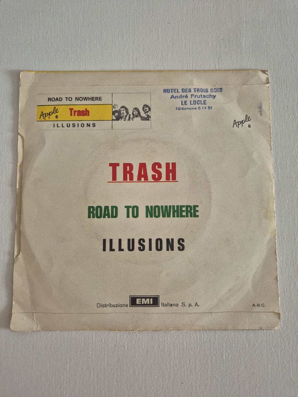 Dischi in vinile: Trash Road to Nowhere -  Illusions - Single 7 , IT – Usato da Uster venduto da newwave0 1