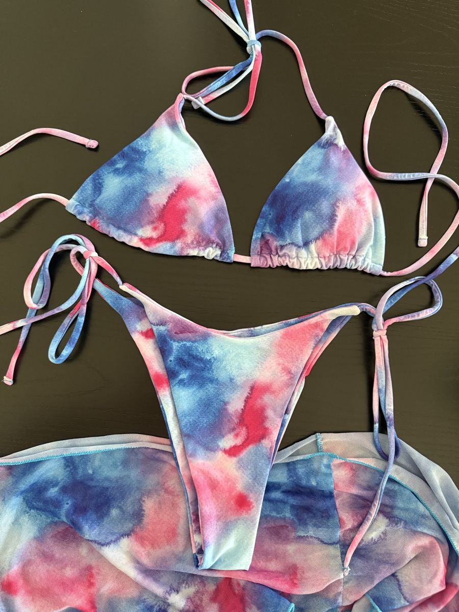 Shein Costumi da bagno & Bikini: SHEIN BIKINI SET MIT PAREO GRÖSSE M – Nuovo (secondo la descrizione) da Rorschacherberg venduto da drdupor 9