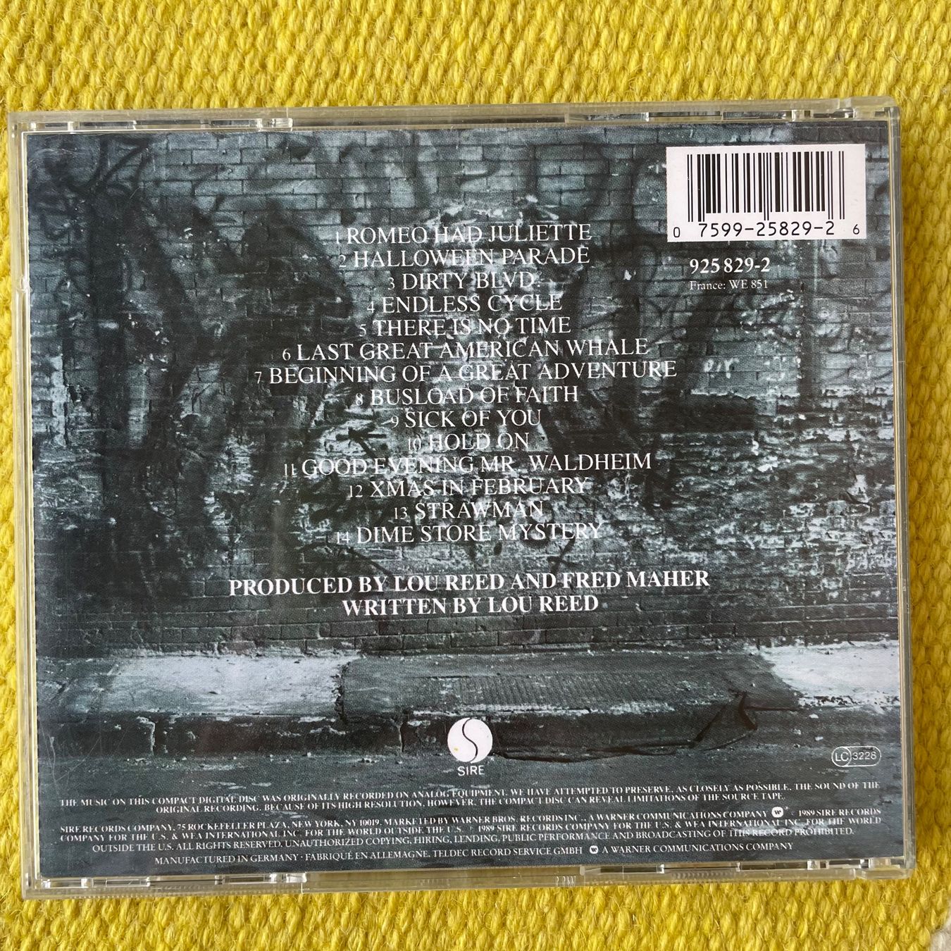 CD: LOU REED-NEW YORK – Usato da Rorschacherberg venduto da CD-Roli 1