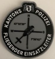 Kantonspolizei: Fliegender Einsatzleiter Patch mit Klett.