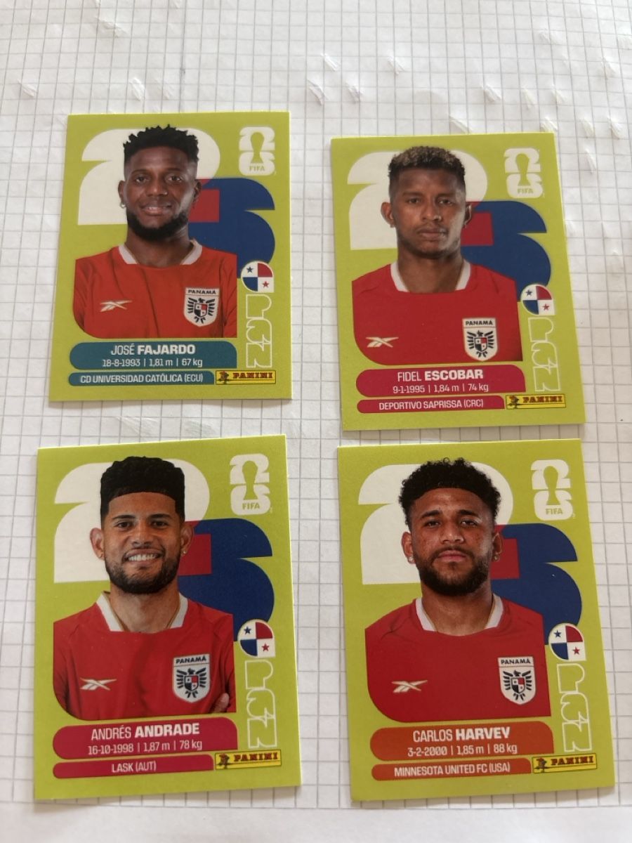 Panini Carte collezionabili: Panini PAN4 PAN5 PAN15 PAN17 – Nuovo (secondo la descrizione) da Rechthalten venduto da Thierry_89