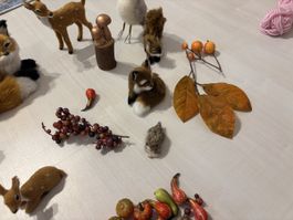 Herbst Deko mit Tierchen