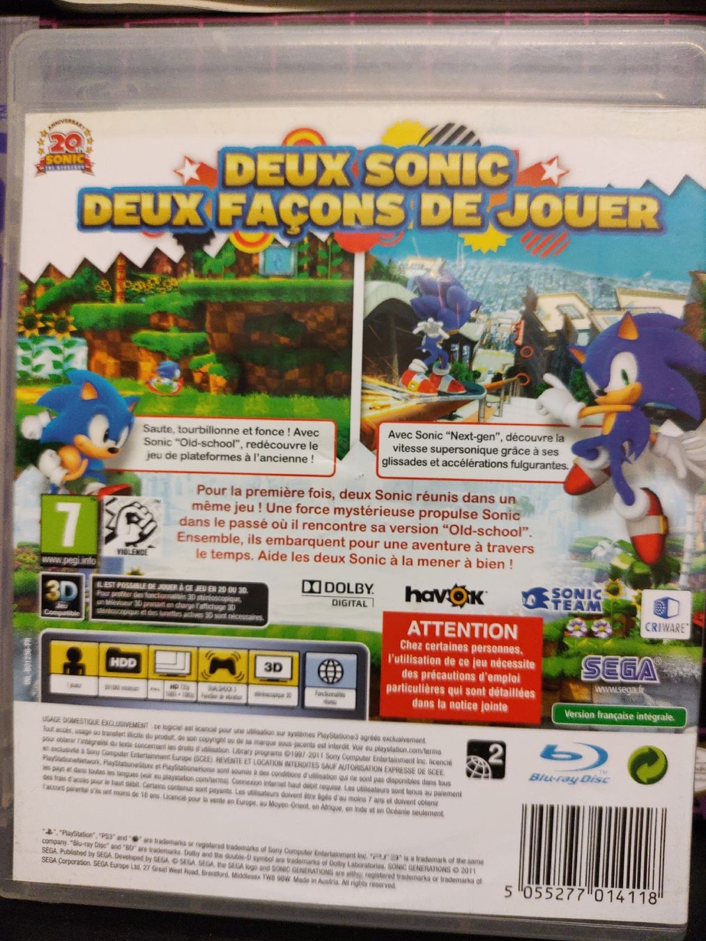 Sony Spiele: Jeu PS3 Sonic Generations – Gebraucht aus fribourg von GameSpot 1