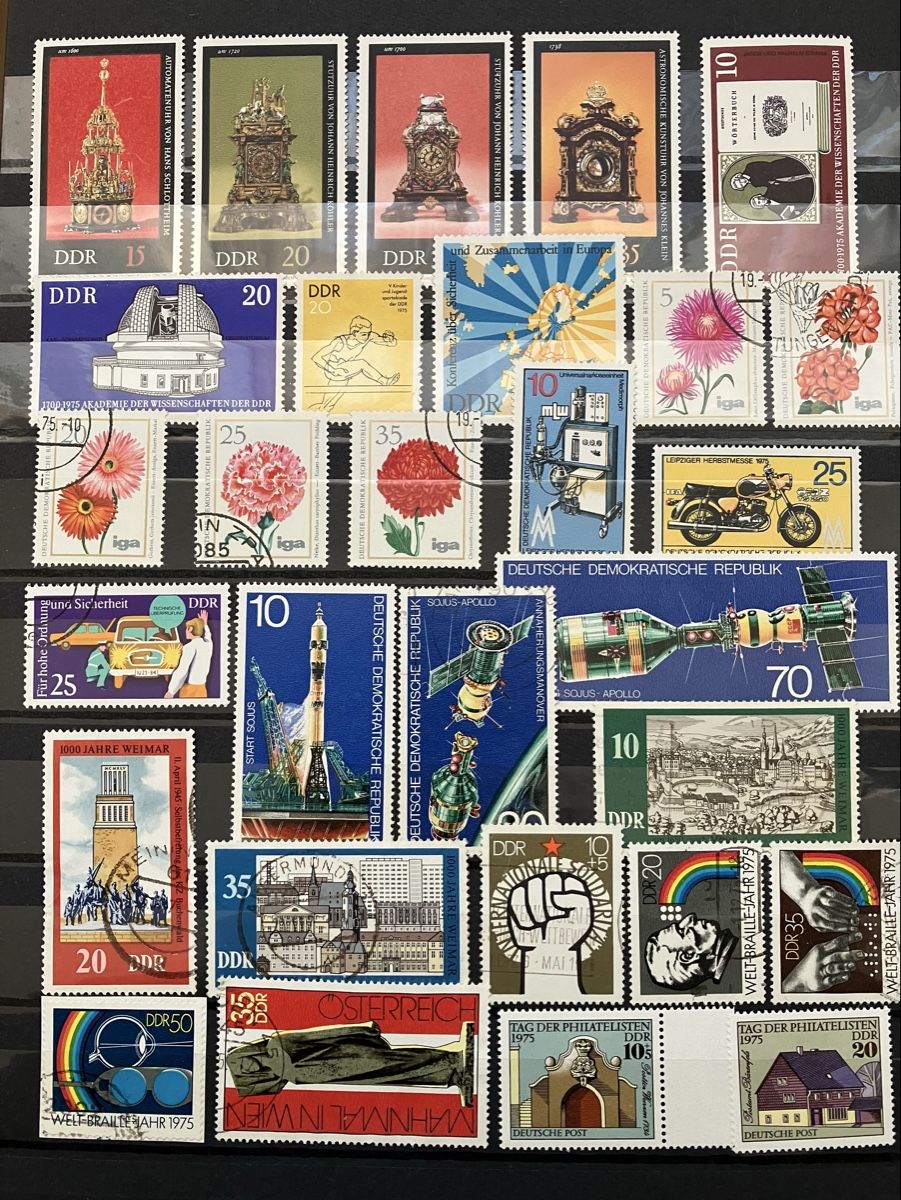 Alle Briefmarken: Deutschland DDR gest/postfr 6s 1974-77 – Gebraucht aus Cham von Diablo1232 1