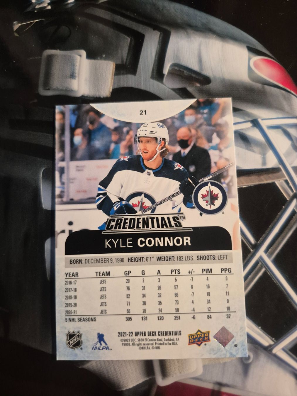 NHL Carte collezionabili: NHL Kyle Connor Winnipeg Jets – Usato da Treiten venduto da Sauber73 1