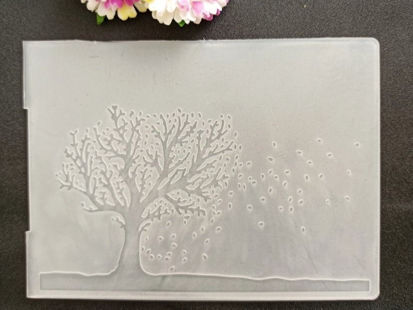 Sciablone: Prägeschablone Nr.710, Baum (Sizzix geeignet) – Nuovo e nell'imballaggio originale da Gretzenbach venduto da Fliegepilz56