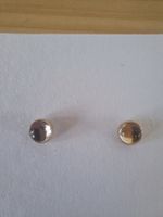 White Topaz Ohrstecker 14k Gold Filled Handgemacht  - Neu