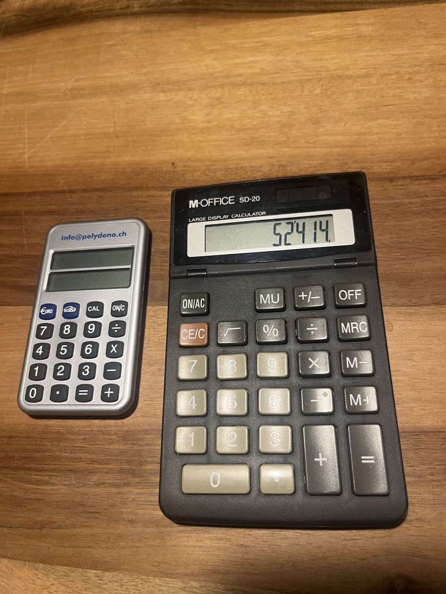 Calcolatrici tascabili: 2 Taschenrechner M-Office SD-20 und klein – Usato da Würenlos venduto da jam_mv8g 2