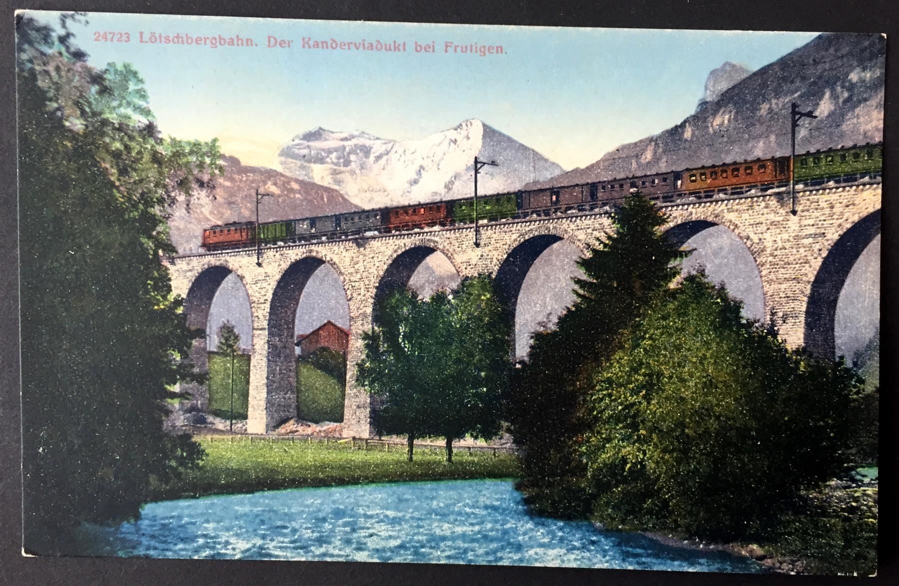 Ansichtskarten: FRUTIGEN Kanderviadukt, Lötschbergbahn – Gebraucht aus Jona von philajona