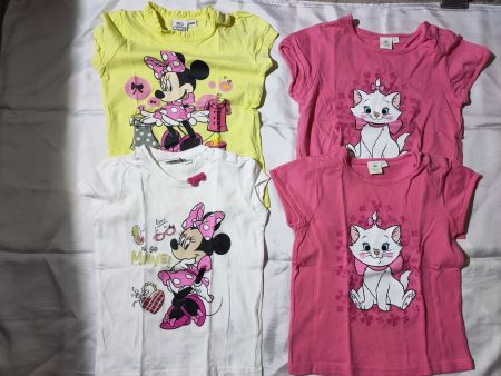 4 Stk Mädchen Disneay T Shirt Grösse 86/92