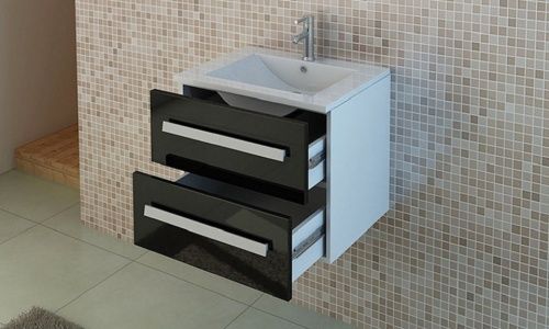 Mobili per bagno: Bad Set AROSA II Badset schwarz Badmöbel – Nuovo e nell'imballaggio originale da Herbertingen venduto da jet-line-e-trade 4