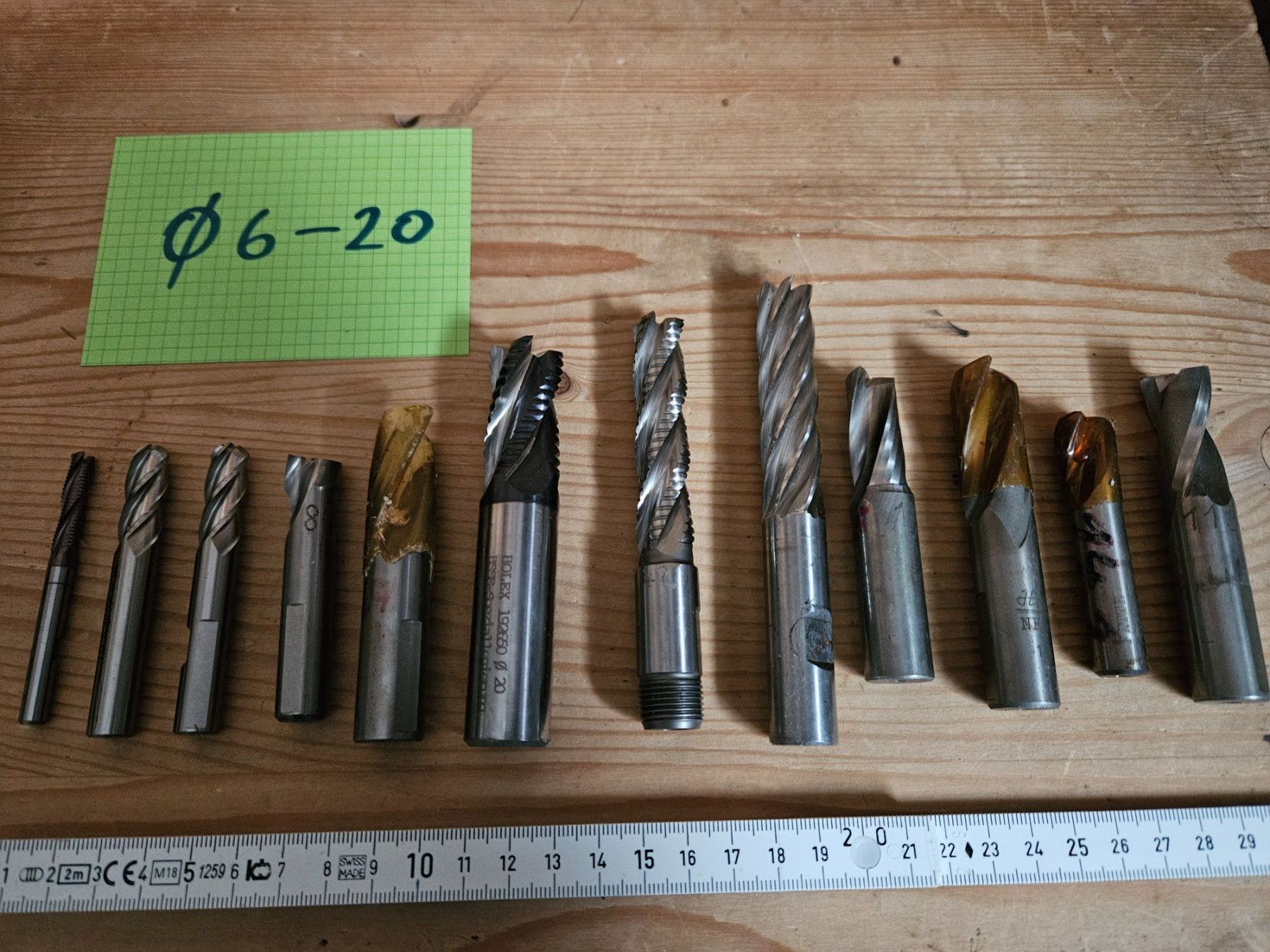 Tutti gli attrezzi: HSS Schaft-Fräser Set, Durchmesser 6-20mm – Usato da Untervaz venduto da FullFlap777