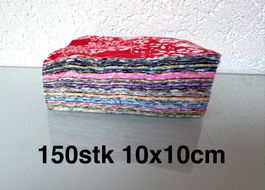 150 x patches Patchwork Stoffe   top  für Quilt  10 x 10 cm