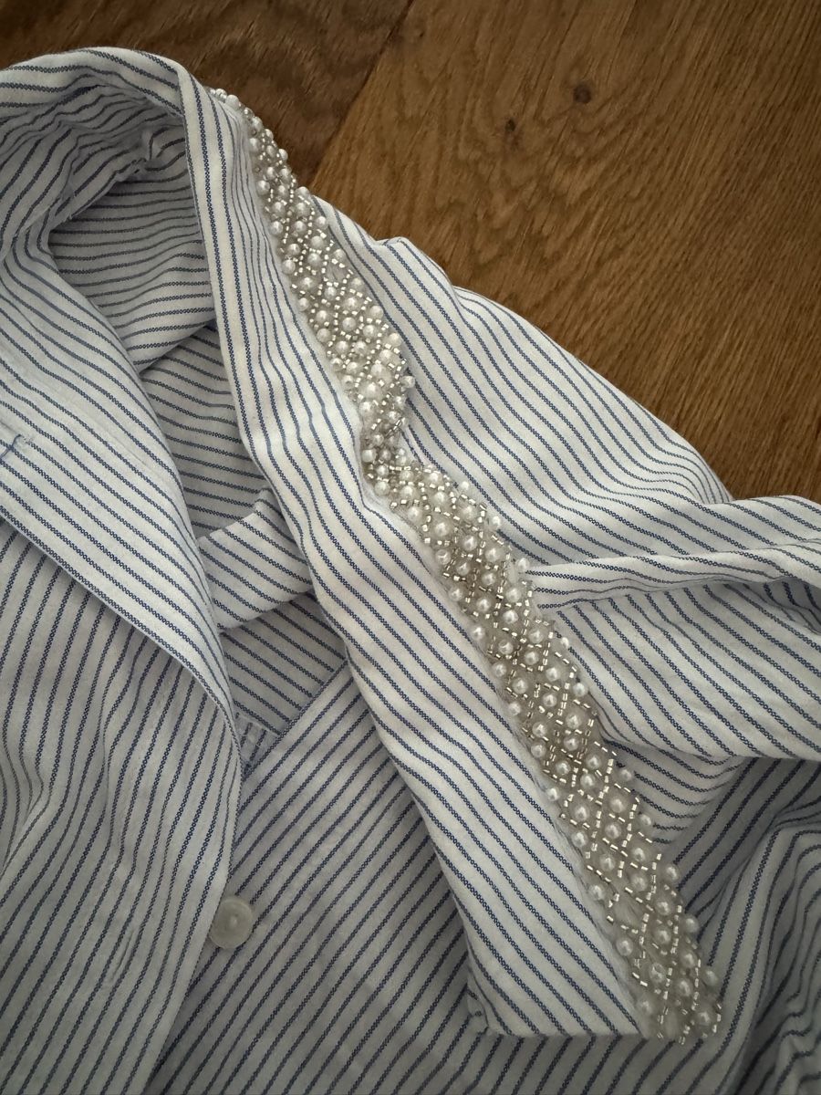 Zara Camicette: Zara Hemd mit Glitzerkragen – Nuovo (secondo la descrizione) da zürich venduto da ali_gy25 2