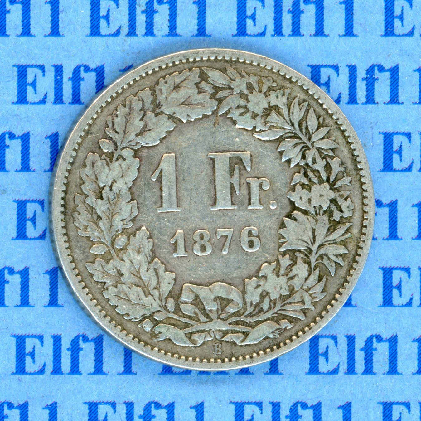 Tutti le monete: CHF___1.00 1876 ss 1 Franken – Usato da Widnau venduto da Elf11