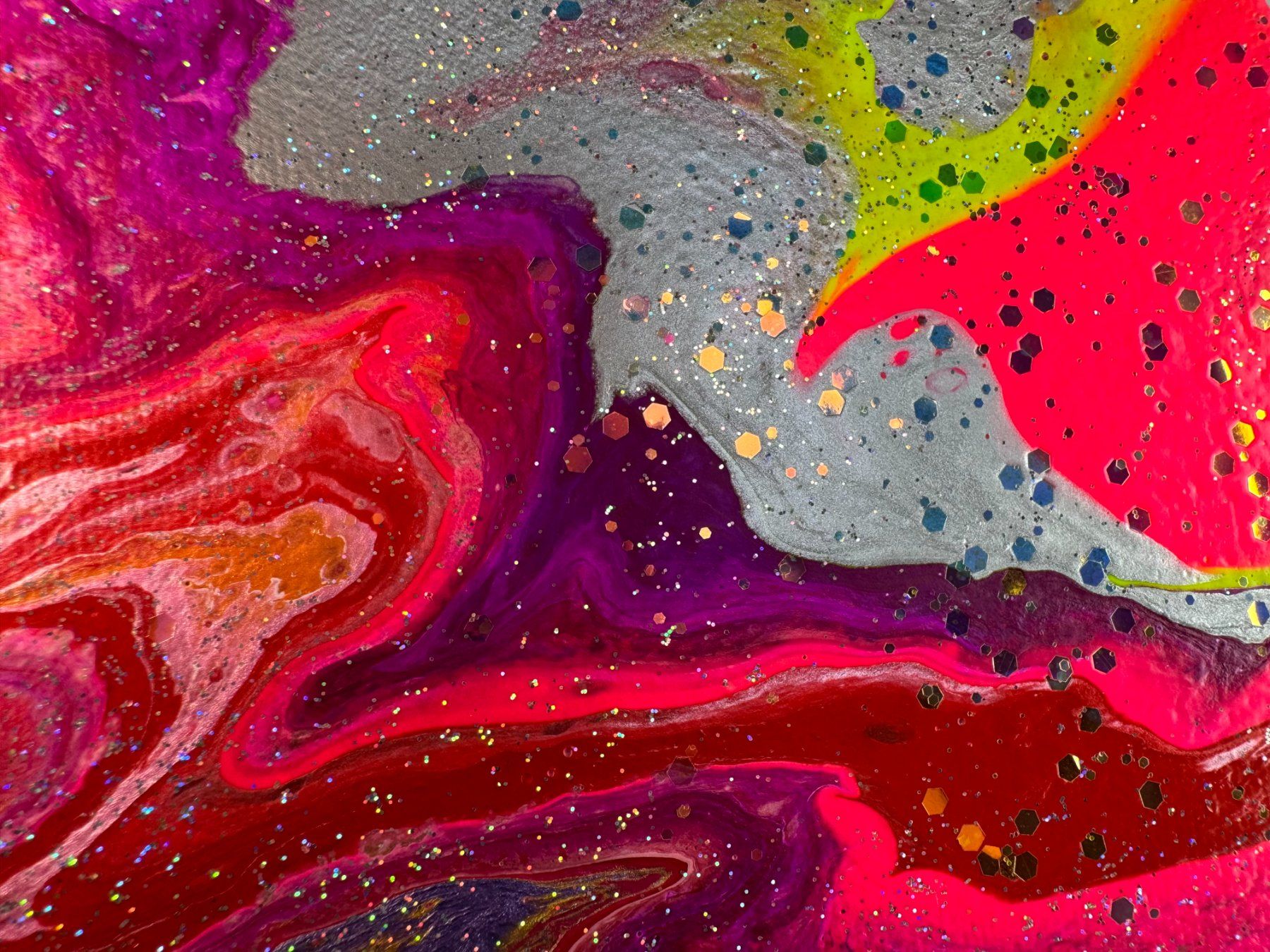 Dipinti: Acryl-Flüssigmalerei, Dreieck – Usato da Schlieren venduto da MayaSheng1983 1