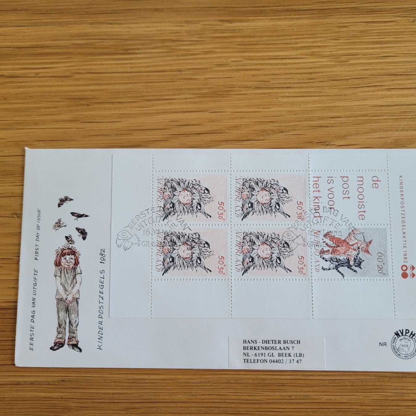 Alle Briefmarken: FDC Nederland Kinderzegels 1982 – Gebraucht aus Biel/Bienne von Destockweb