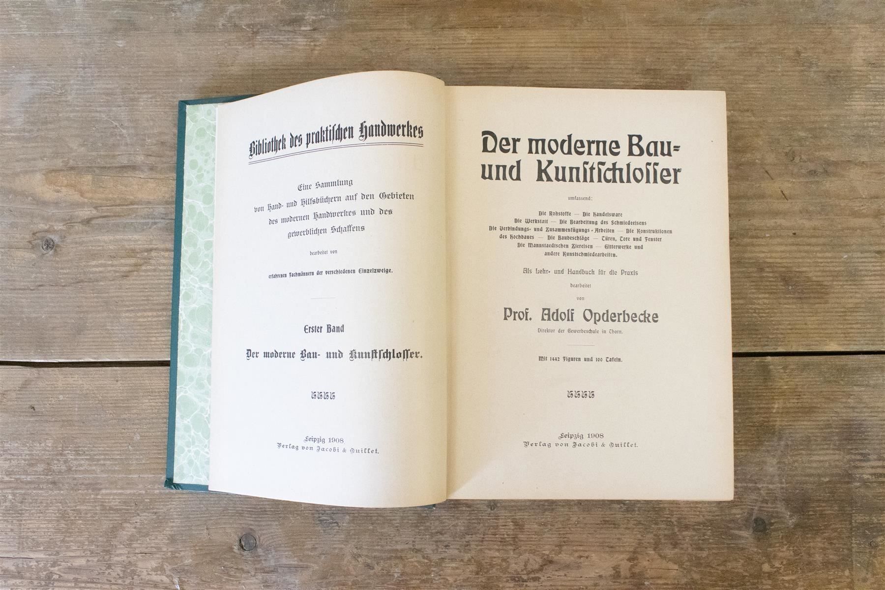 Libri: Der moderne Bau- u. Kunstschlosser, 1908 – Usato da Zürich venduto da ZuercherBrockenhaus 6