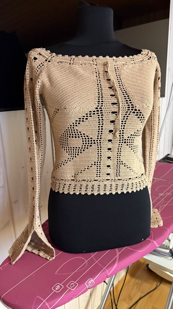 Pullover & Sweatshirts: Pullover gehäkelt beige Grösse S neu – Neu (gemäss Beschreibung) aus Haslen GL von rana04 1