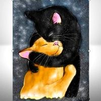 🐱 Hol dir jetzt die "Katzen-Umarmung" auf Leinwand! 🎨💫