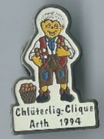 Chlüterlig-Clique Arth 1994 Fasnacht Pin