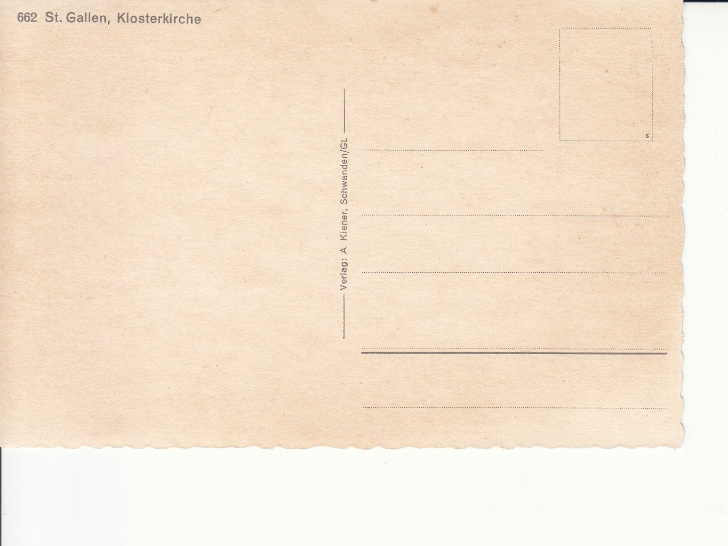Cartoline postali: St. Gallen Klosterkirche um 1955 – Usato da Bürglen TG venduto da StampGraf 1