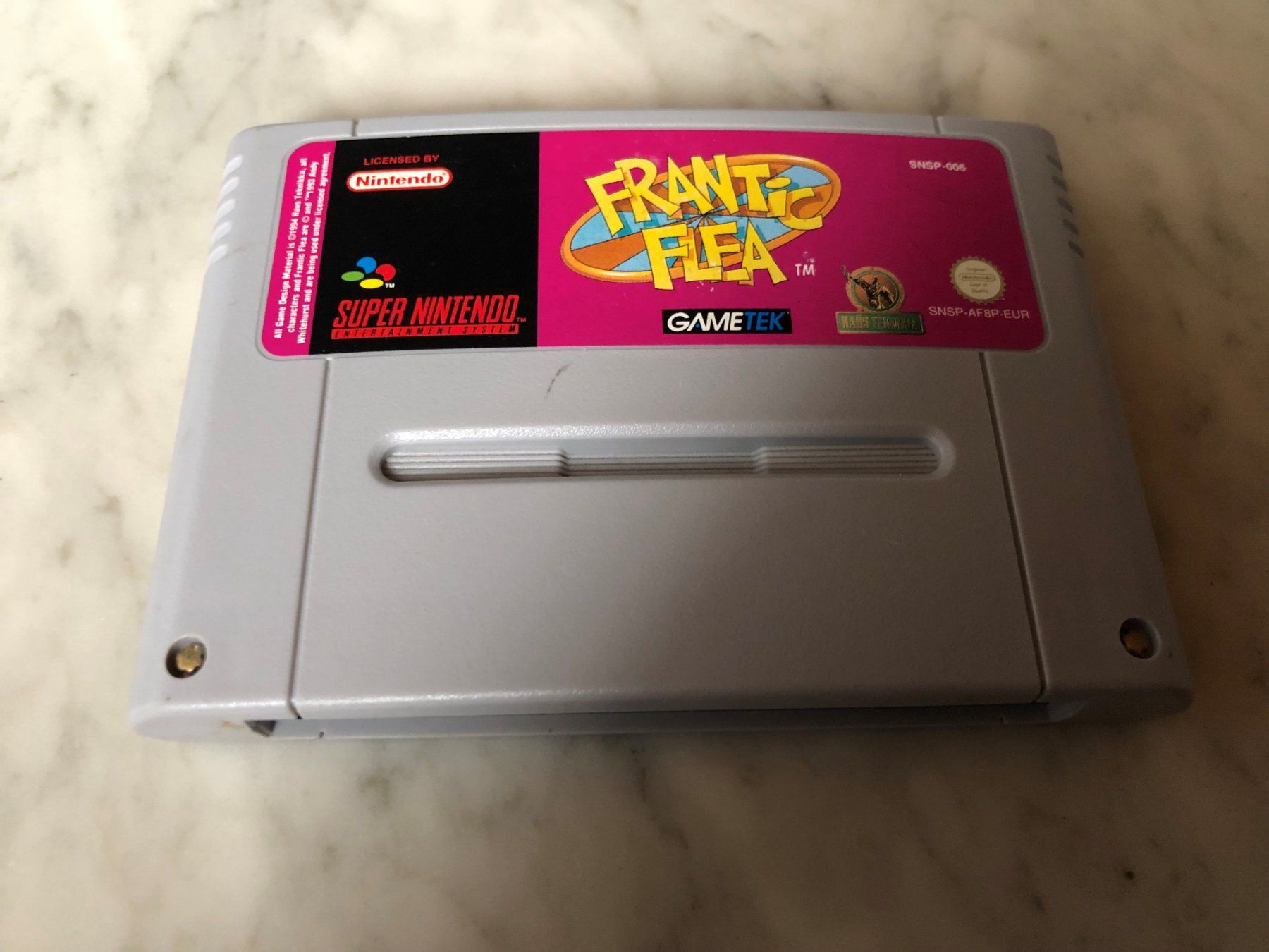 Nintendo Giochi: FRANTIC FLEA SPIEL FÜR SUPERNINTENDO – Usato da hägendorf venduto da twilightprincess