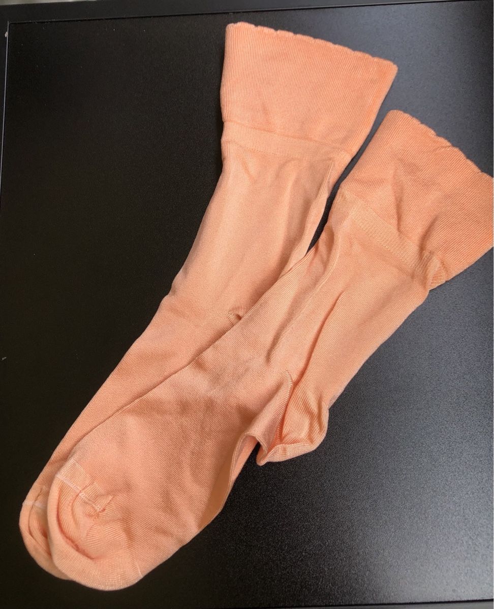 Socken: Orange Knee-high Socks 35-38 – Neu (gemäss Beschreibung) aus St.Gallen von nitka.