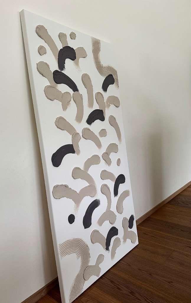 Dipinti: Modernes abstraktes Gemälde, 70x140 cm – Nuovo (secondo la descrizione) da Triesen venduto da atos87 2