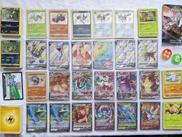 Lot 130 Pokemonkarten, Shiny Lapras, Baby Shiny, Zubehör